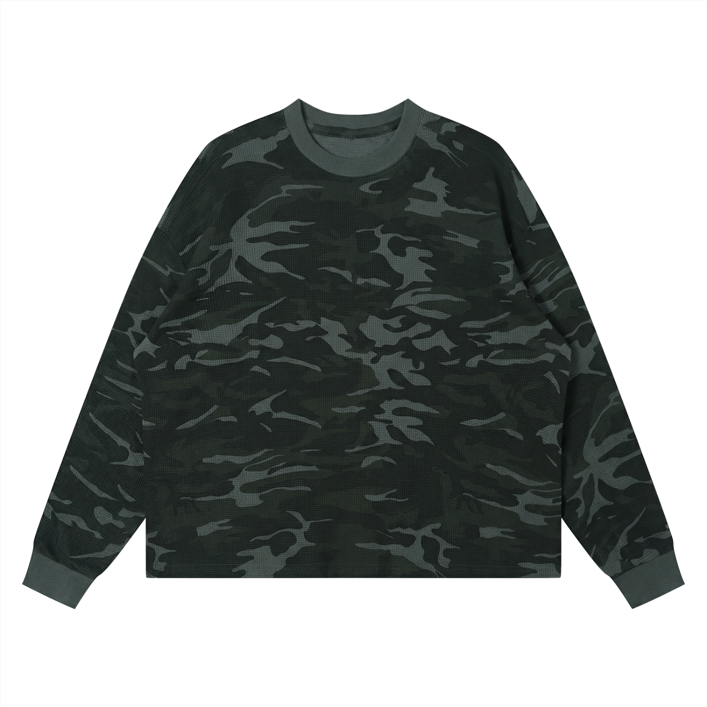 camo skull long tee